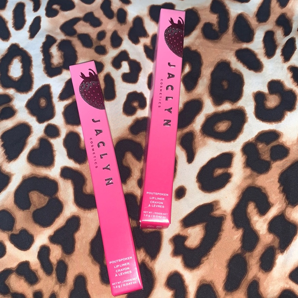 JACLYN Cosmetics Strawberry Feels Poutspoken Lip Liner Crayon in SUGARED New LOT